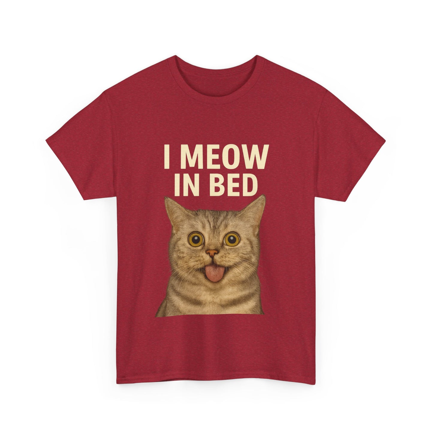 Funny Meow In Bed Unisex Tee Shirt