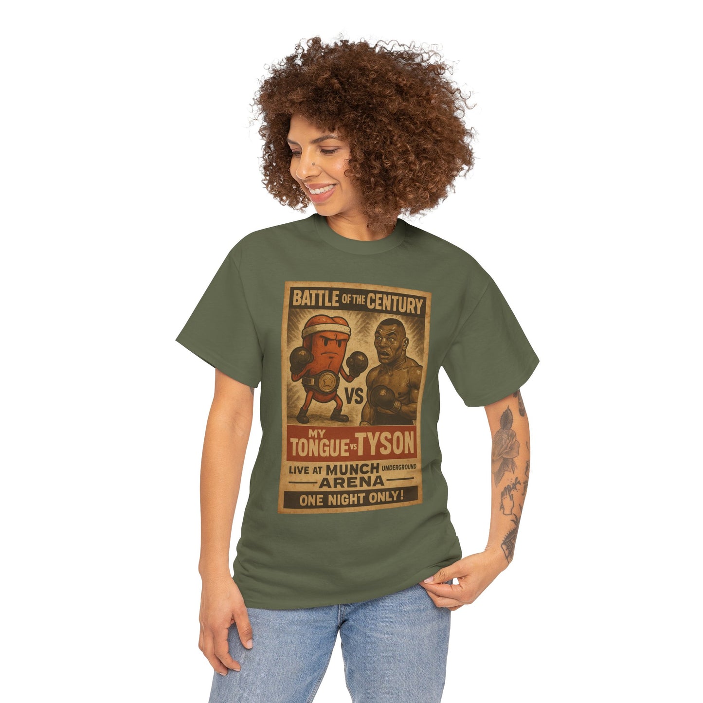 Funny Tongue VS. Tyson Unisex Tee Shirt