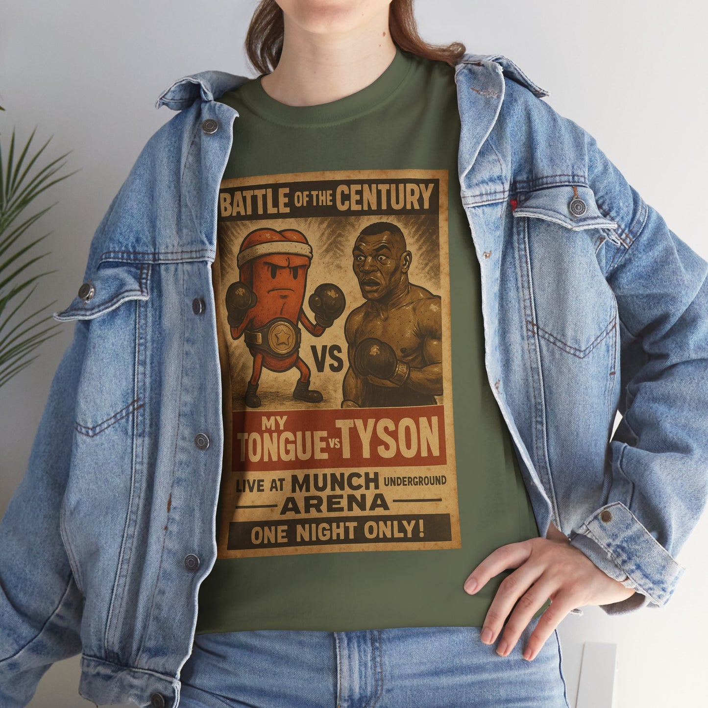 Funny Tongue VS. Tyson Unisex Tee Shirt