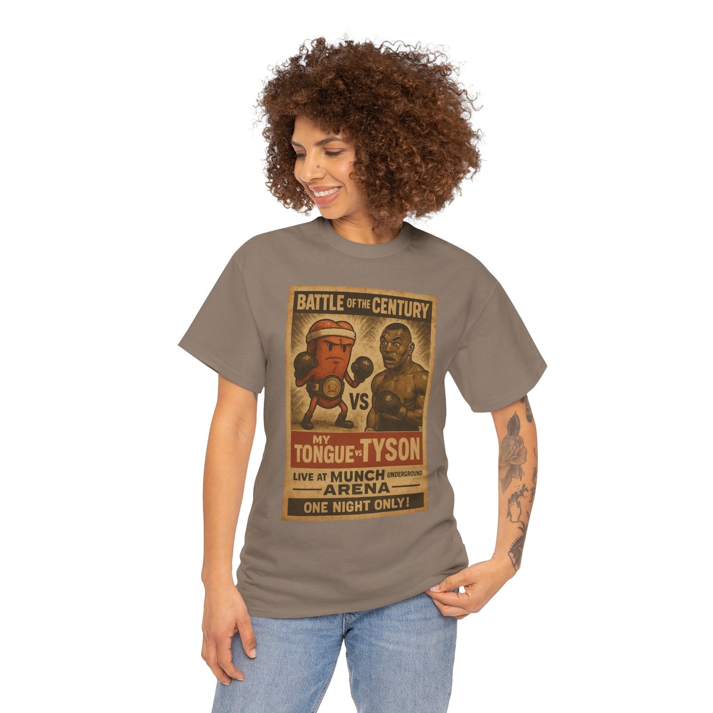Funny Tongue VS. Tyson Unisex Tee Shirt