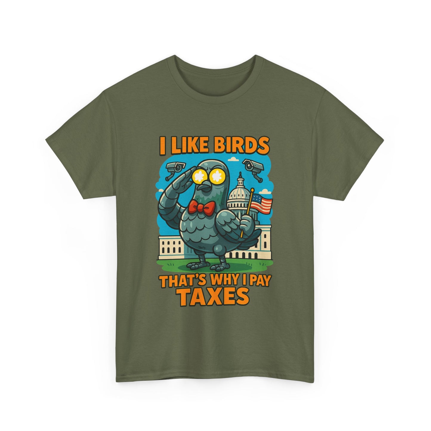 Funny I Like Birds Unisex Tee shirt