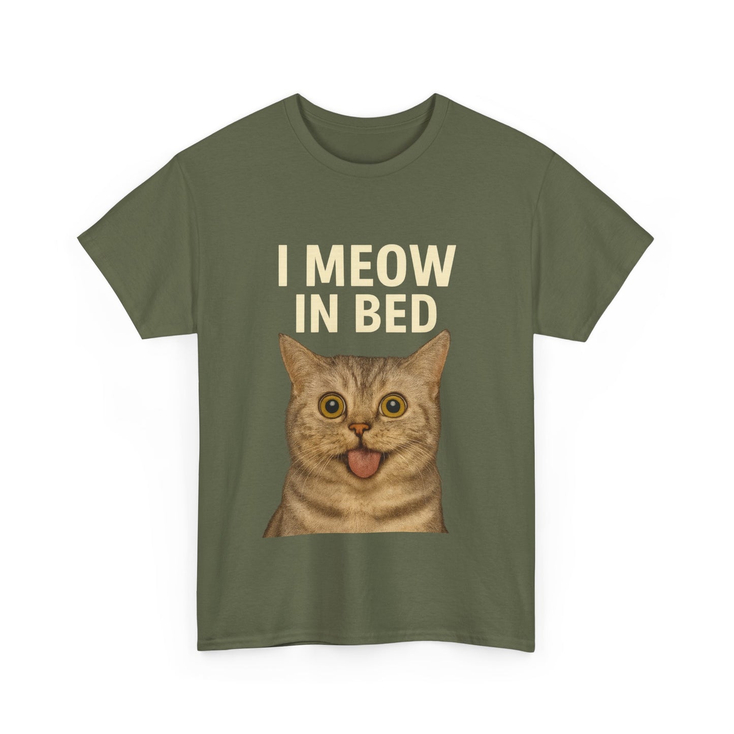 Funny Meow In Bed Unisex Tee Shirt