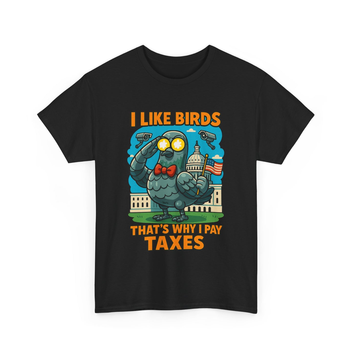 Funny I Like Birds Unisex Tee shirt