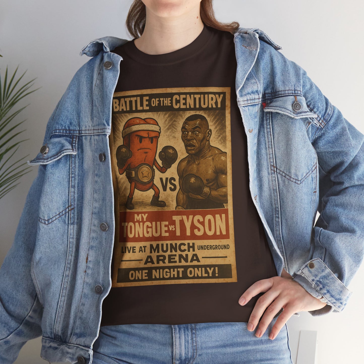 Funny Tongue VS. Tyson Unisex Tee Shirt