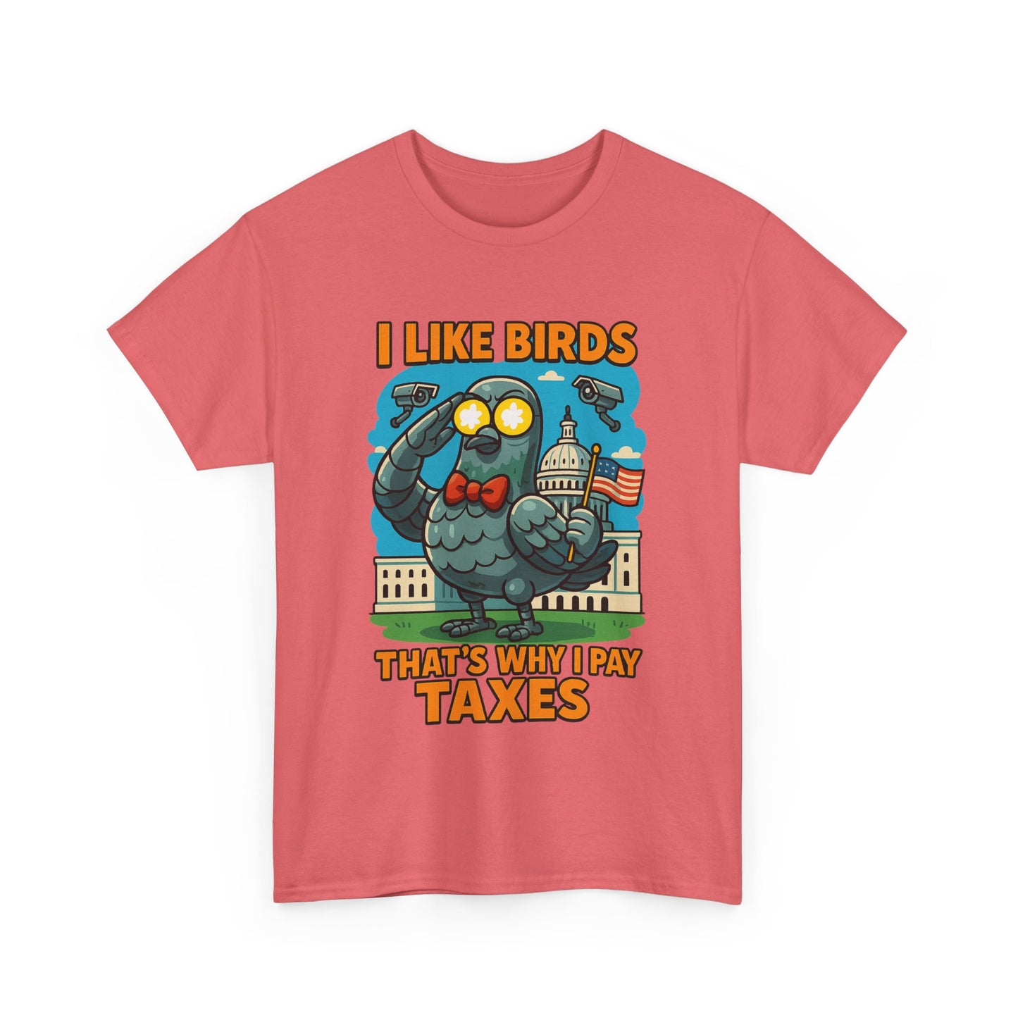 Funny I Like Birds Unisex Tee shirt