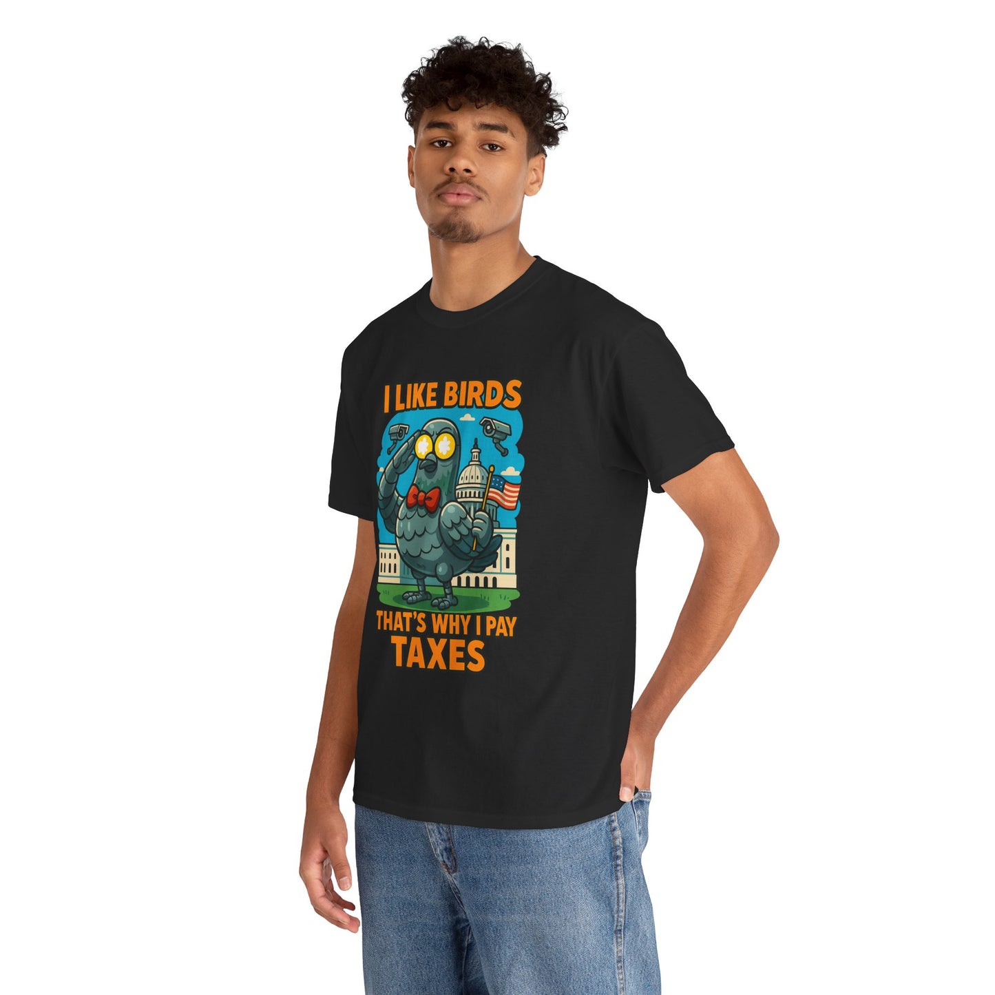 Funny I Like Birds Unisex Tee shirt