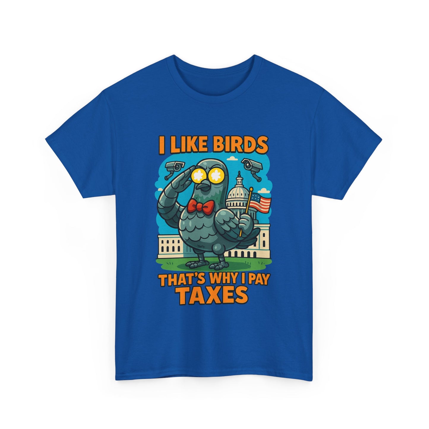 Funny I Like Birds Unisex Tee shirt
