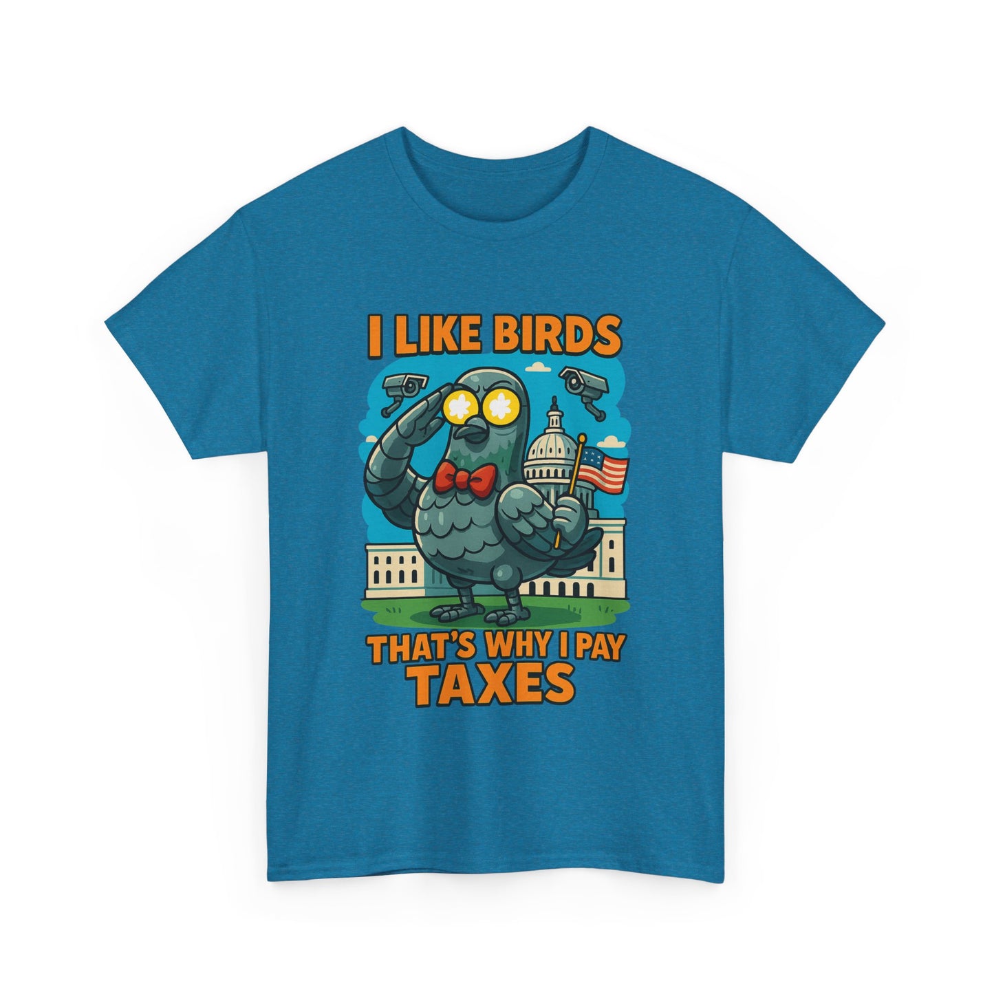 Funny I Like Birds Unisex Tee shirt