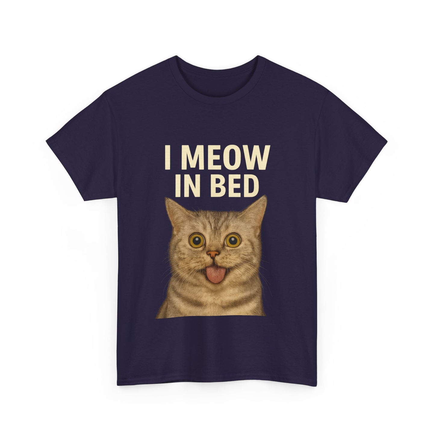 Funny Meow In Bed Unisex Tee Shirt