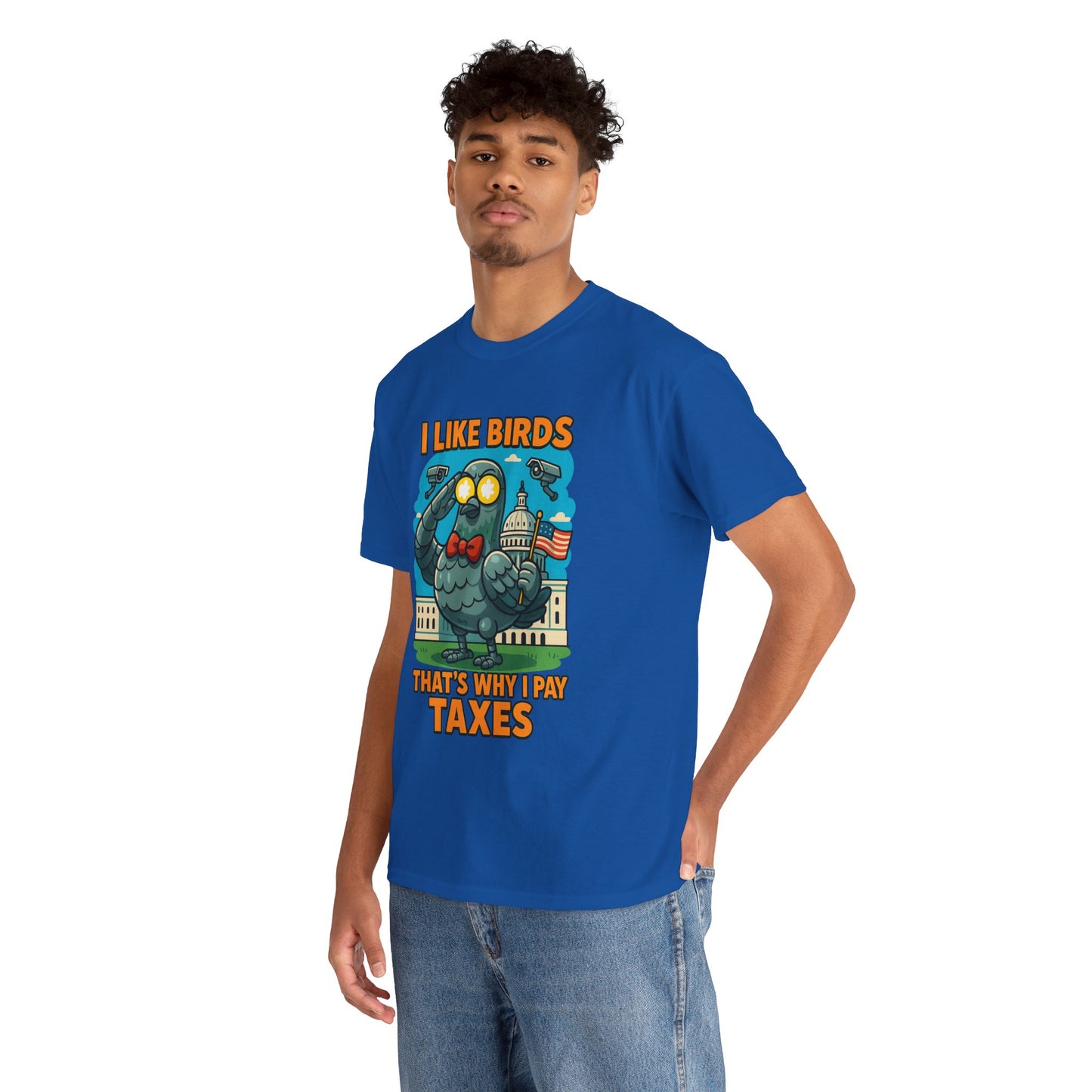 Funny I Like Birds Unisex Tee shirt