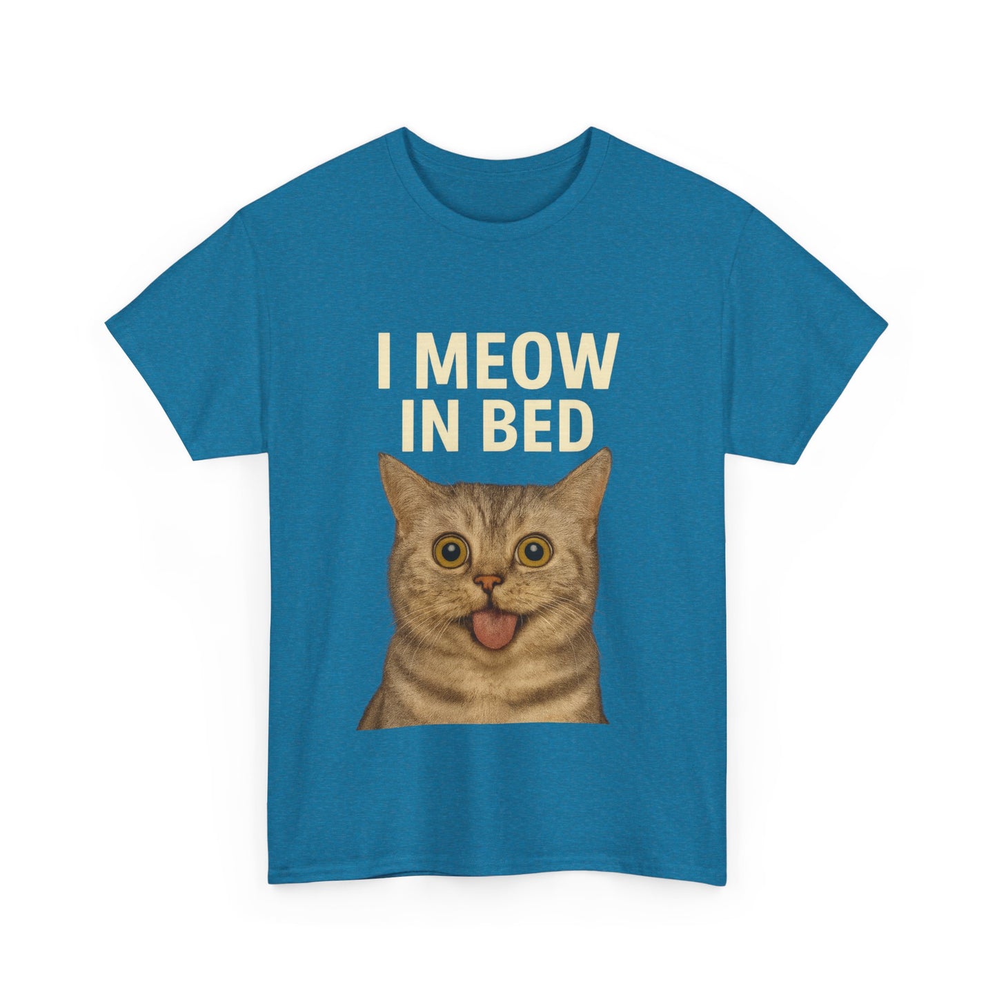 Funny Meow In Bed Unisex Tee Shirt