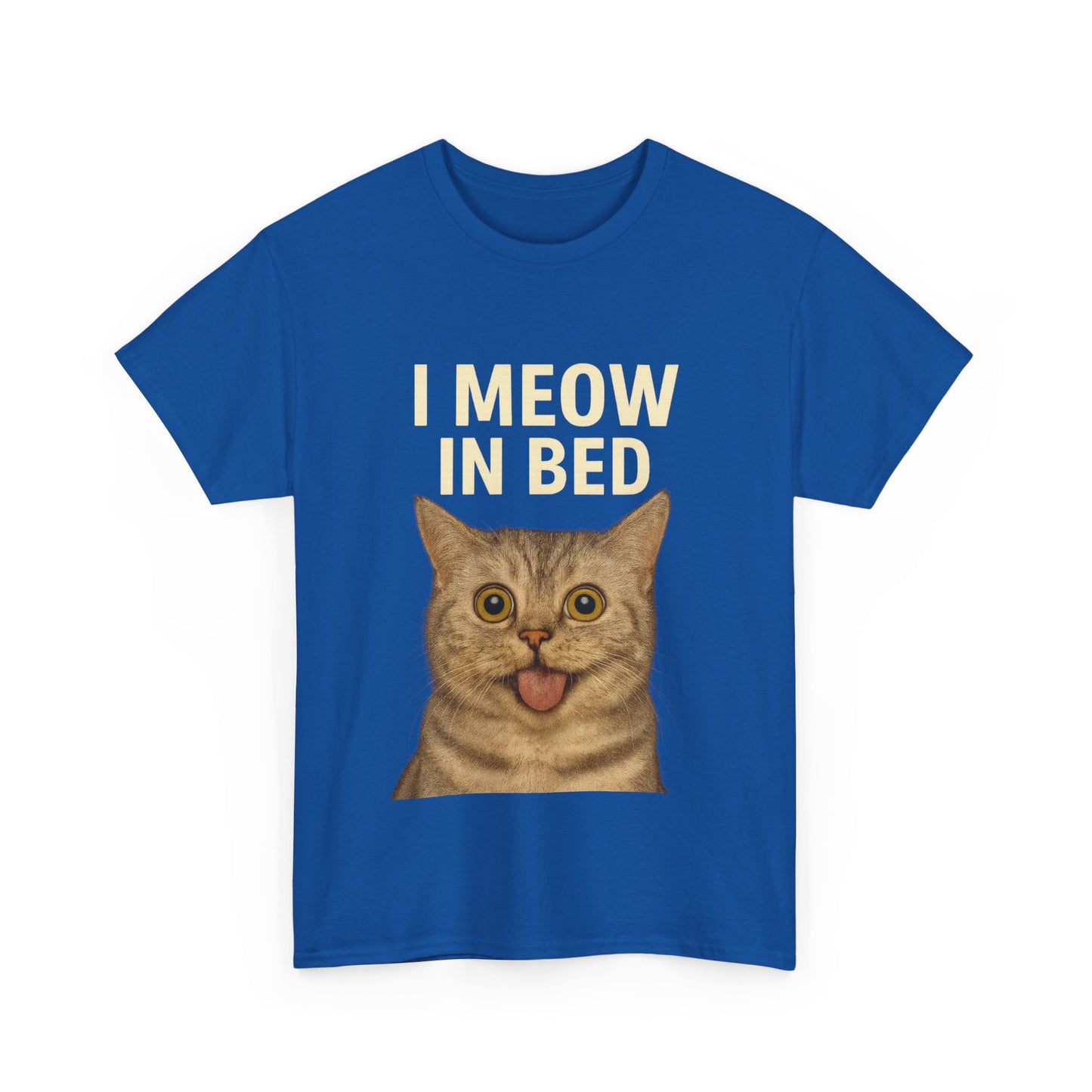 Funny Meow In Bed Unisex Tee Shirt