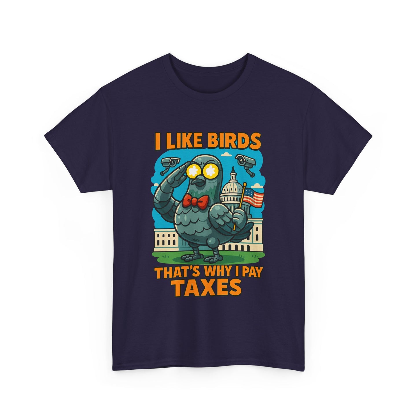 Funny I Like Birds Unisex Tee shirt