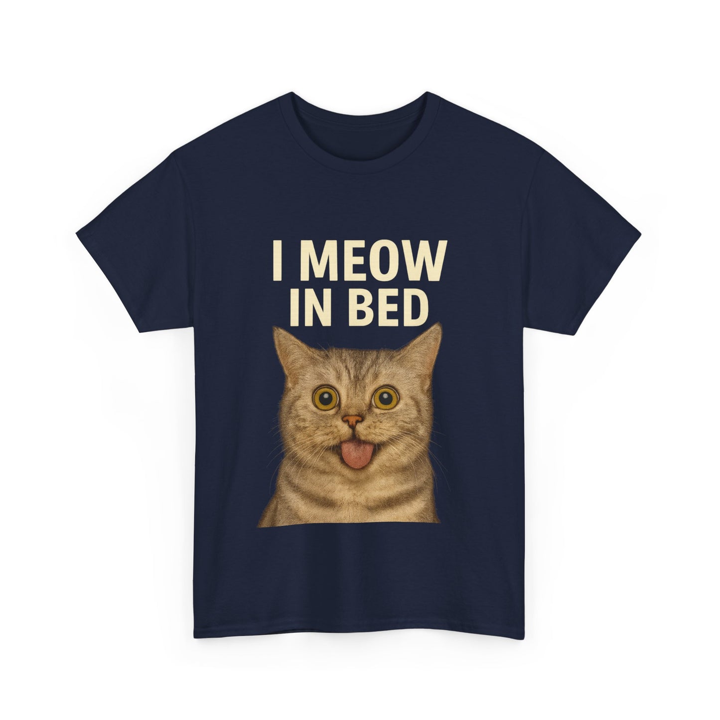 Funny Meow In Bed Unisex Tee Shirt
