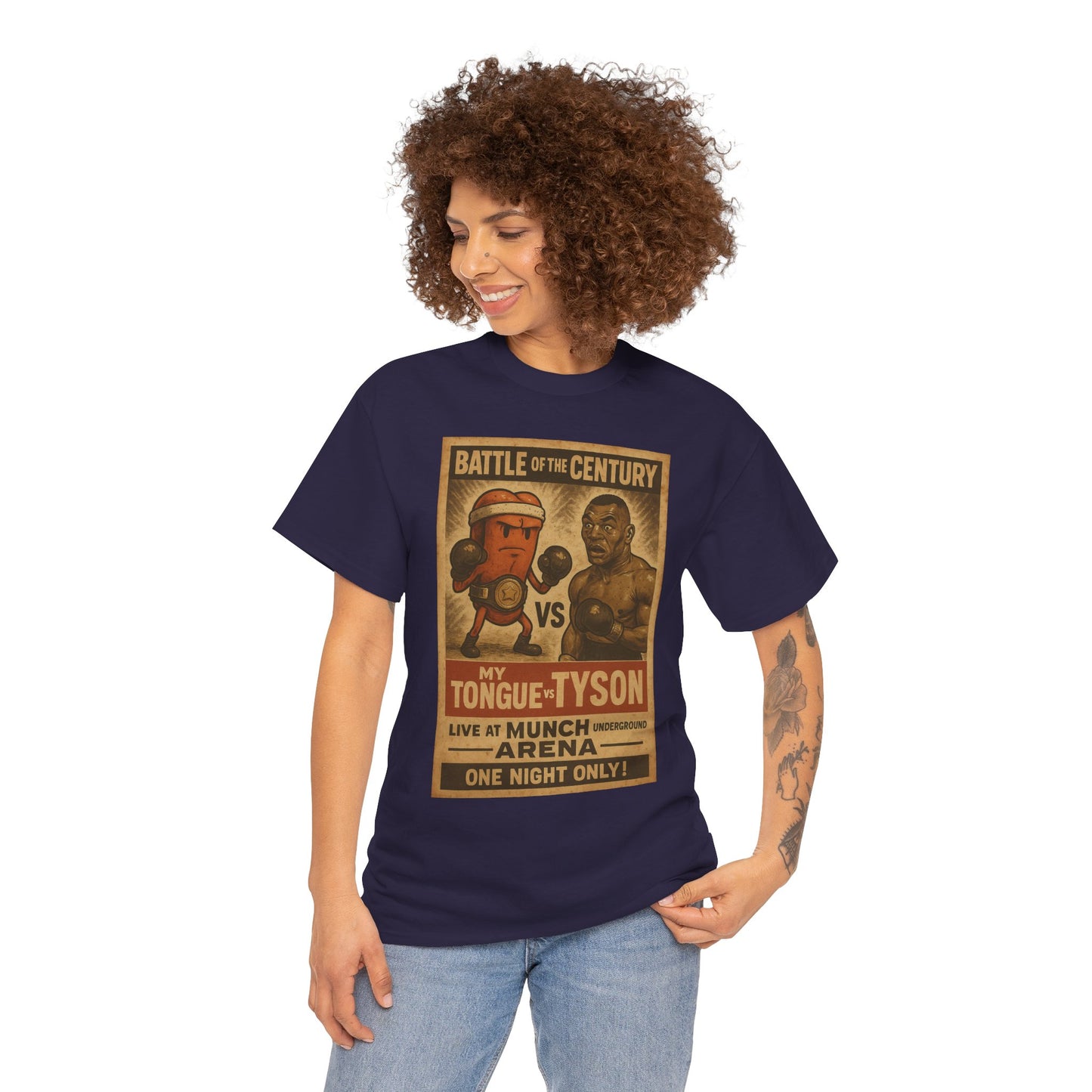Funny Tongue VS. Tyson Unisex Tee Shirt
