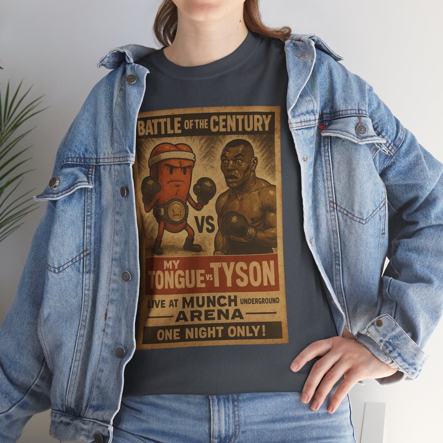 Funny Tongue VS. Tyson Unisex Tee Shirt