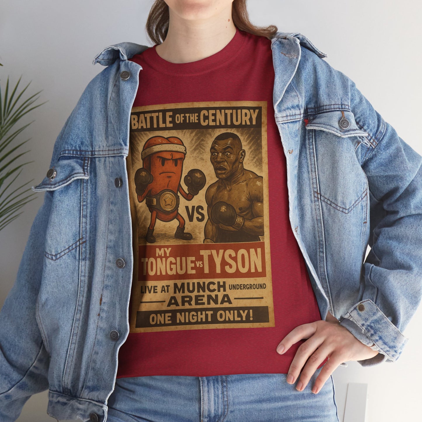 Funny Tongue VS. Tyson Unisex Tee Shirt