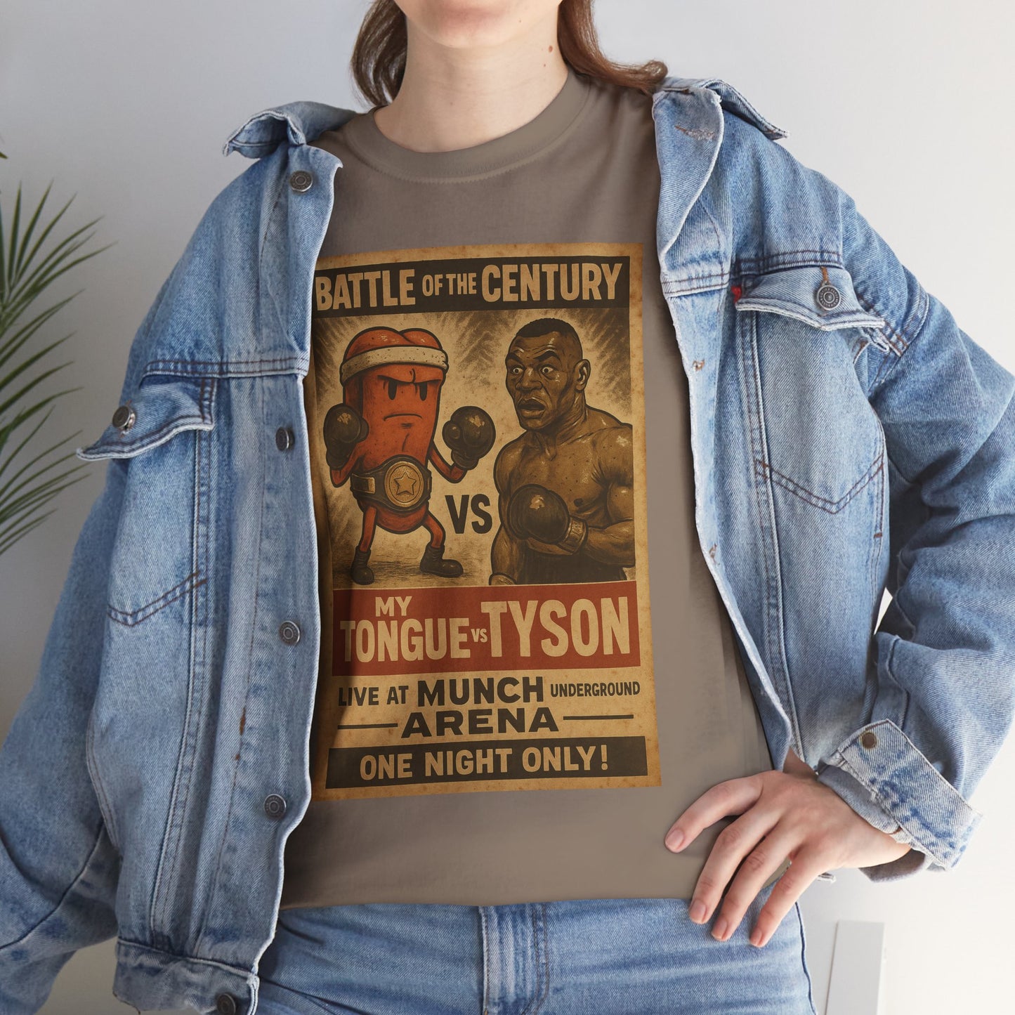 Funny Tongue VS. Tyson Unisex Tee Shirt
