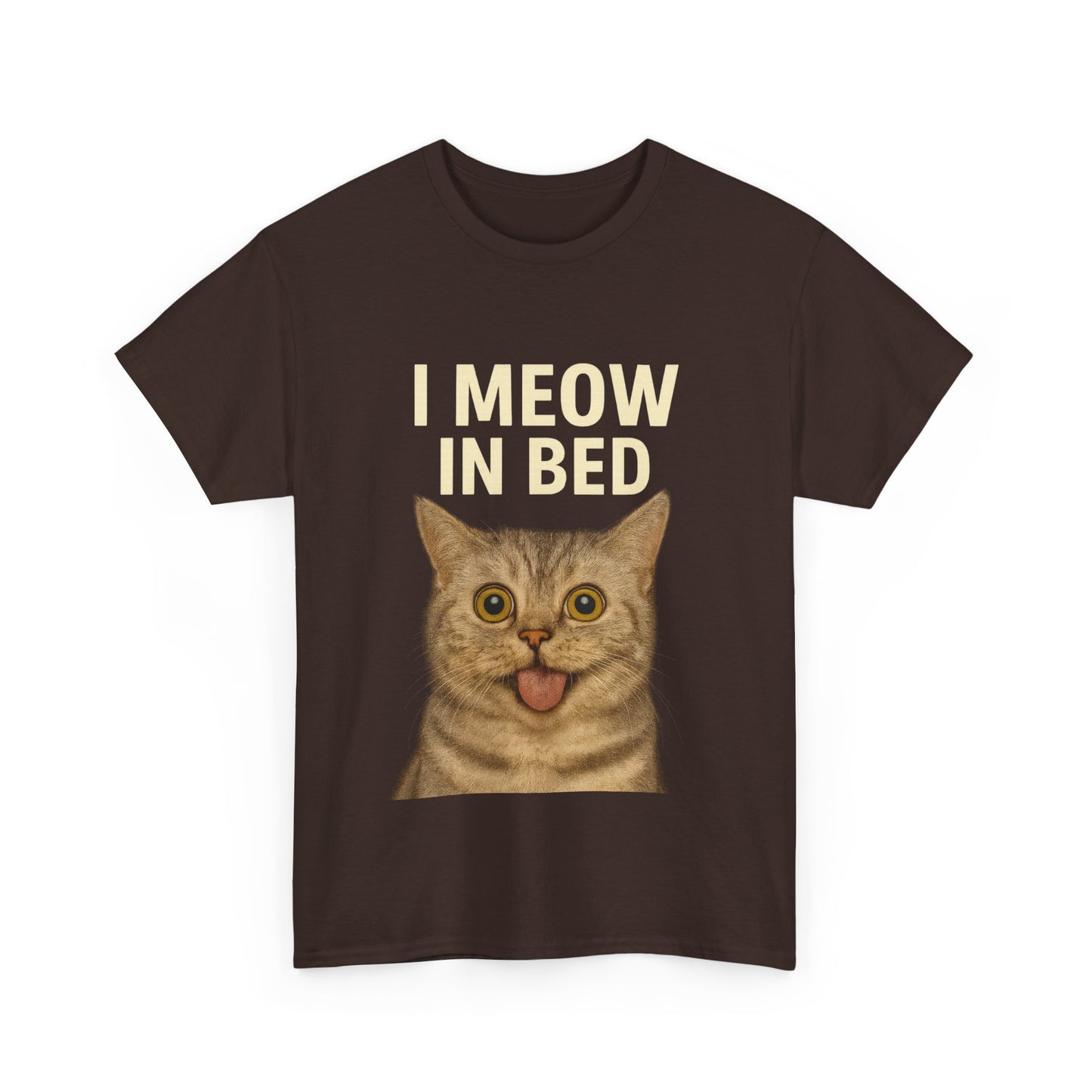 Funny Meow In Bed Unisex Tee Shirt