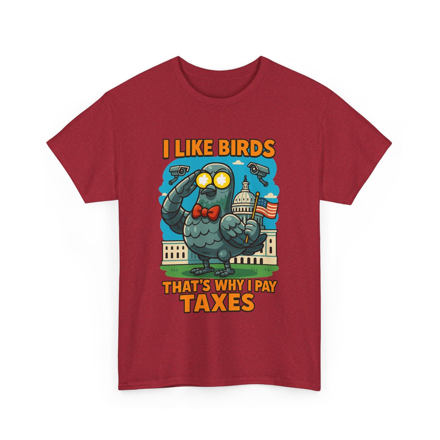Funny I Like Birds Unisex Tee shirt