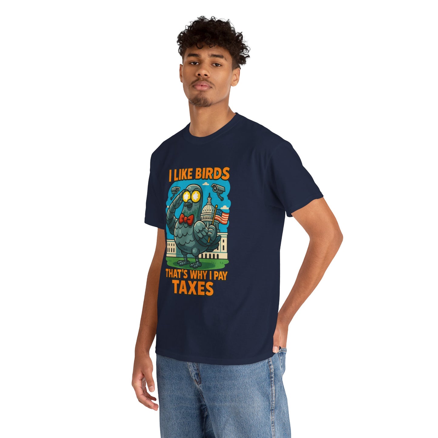 Funny I Like Birds Unisex Tee shirt