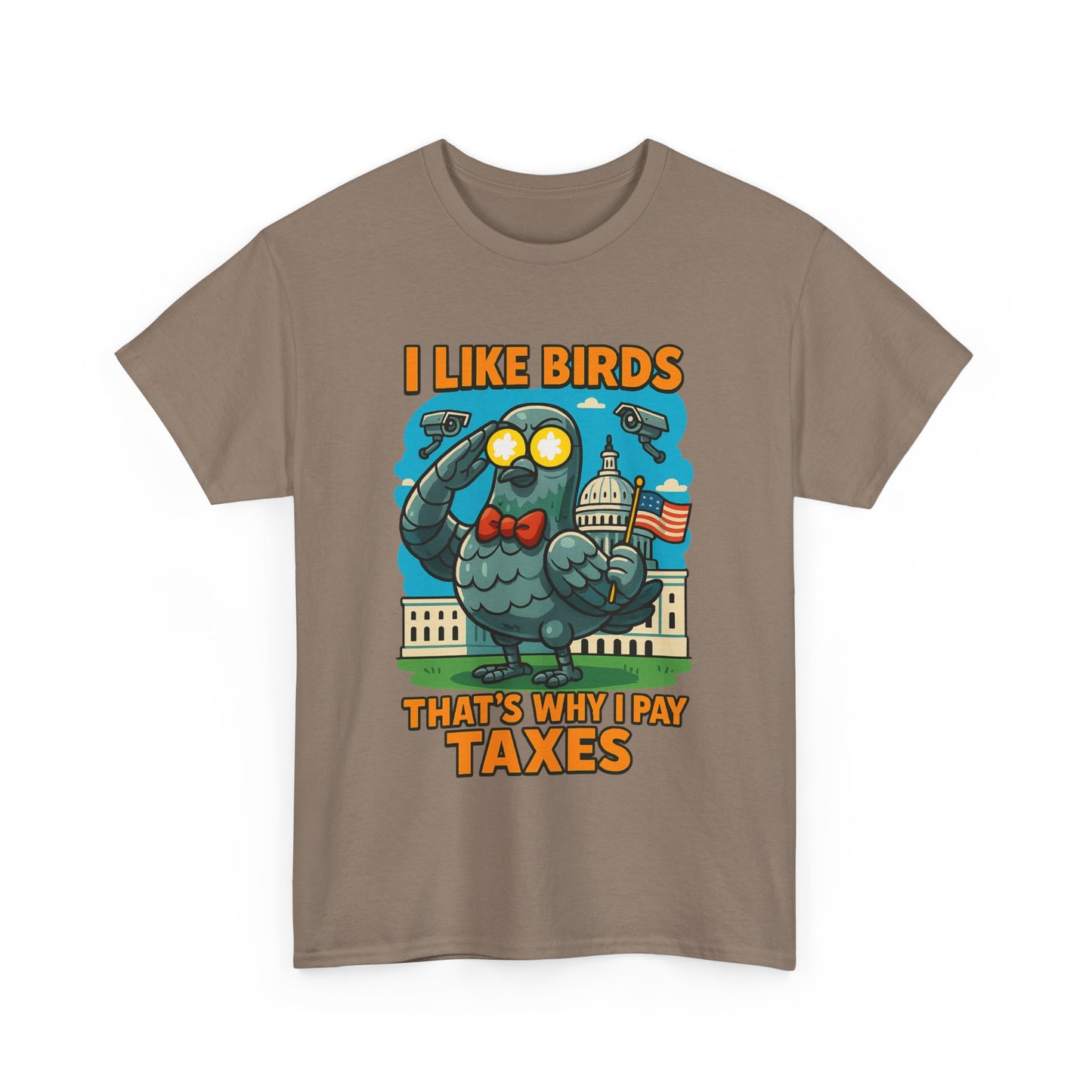 Funny I Like Birds Unisex Tee shirt