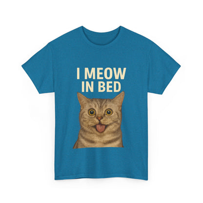 Funny Meow In Bed Unisex Tee Shirt