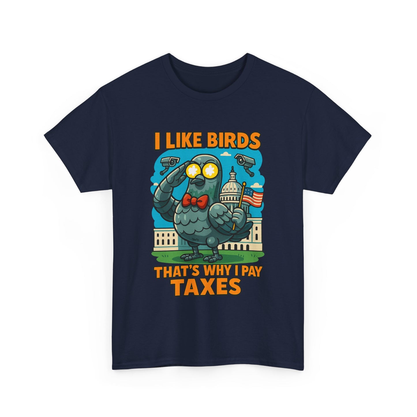 Funny I Like Birds Unisex Tee shirt